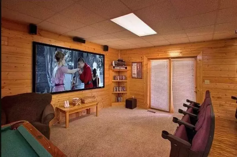 hollywood hills theater room