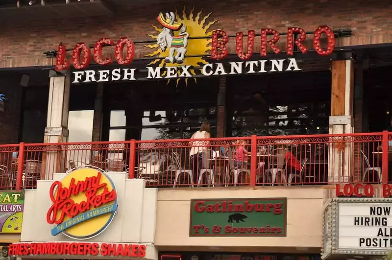 loco burro fresh mex cantina gatlinburg