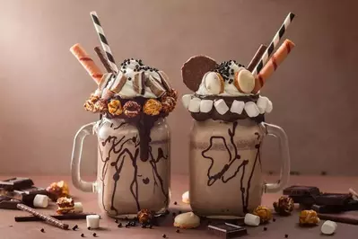 milkshake in a mason jar 