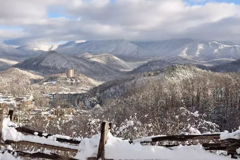 snowy mountains