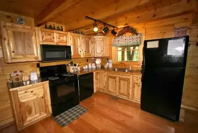 Kitchen at a cabin in Gatlinburg TN