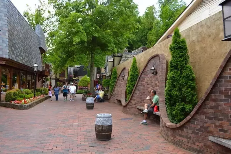 Shopping center in downtown Gatlinburg