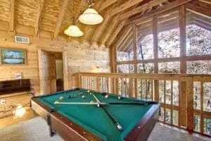 Cabins with game rooms