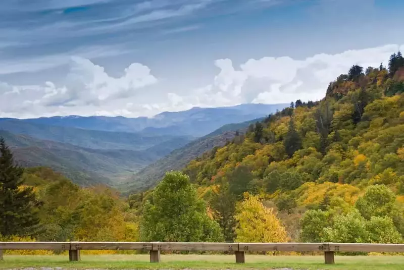 Incredible views of the Smoky Mountains from Newfound Gap Road.