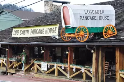 Log cabin pancake house in gatlinburg