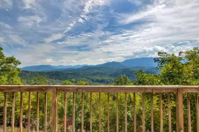 View of Great Smoky Mountains From Awesome Views cabin in Gatlinburg