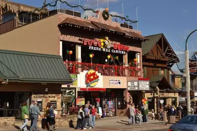 The Loco Burro restaurant in downtown Gatlinburg.