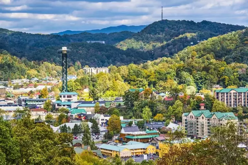 Overview of Gatlinburg Tennessee