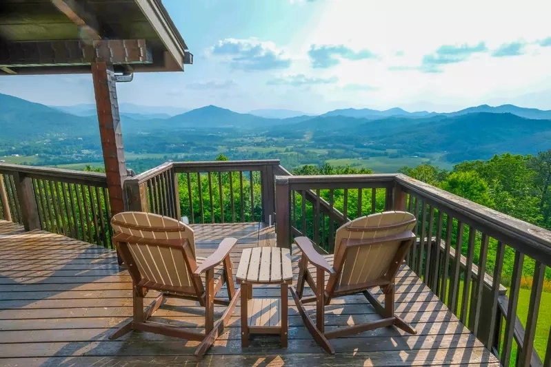 view from a Smoky Mountain cabin